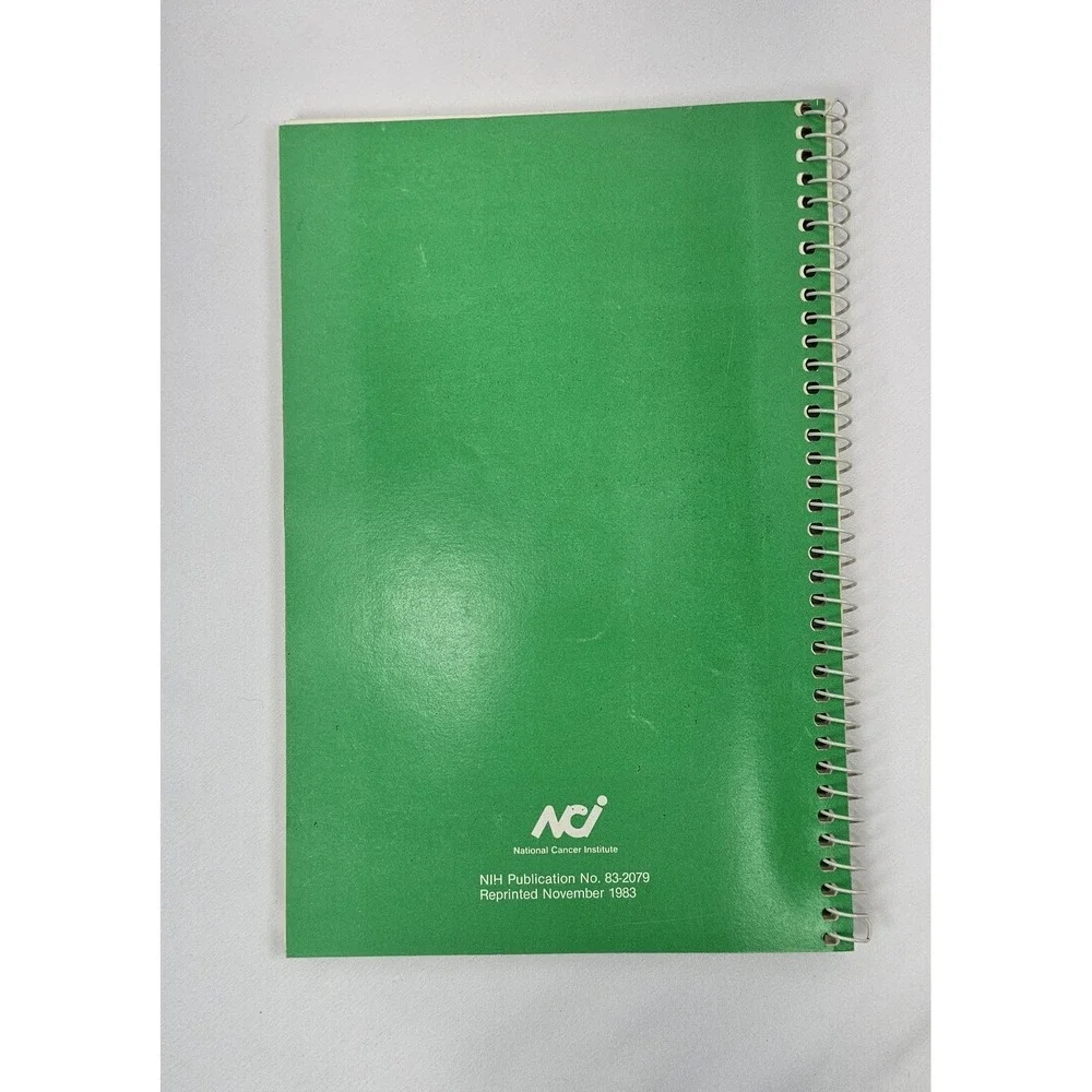 Eating Hints Cookbook Cancer Nutrition NIH 1983 Spiral‎ Bound Recipes Tips